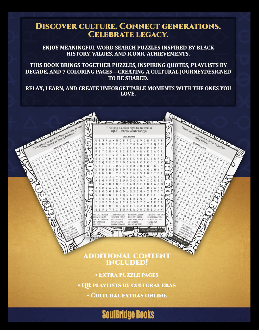 Black Culture Word Search - Back
